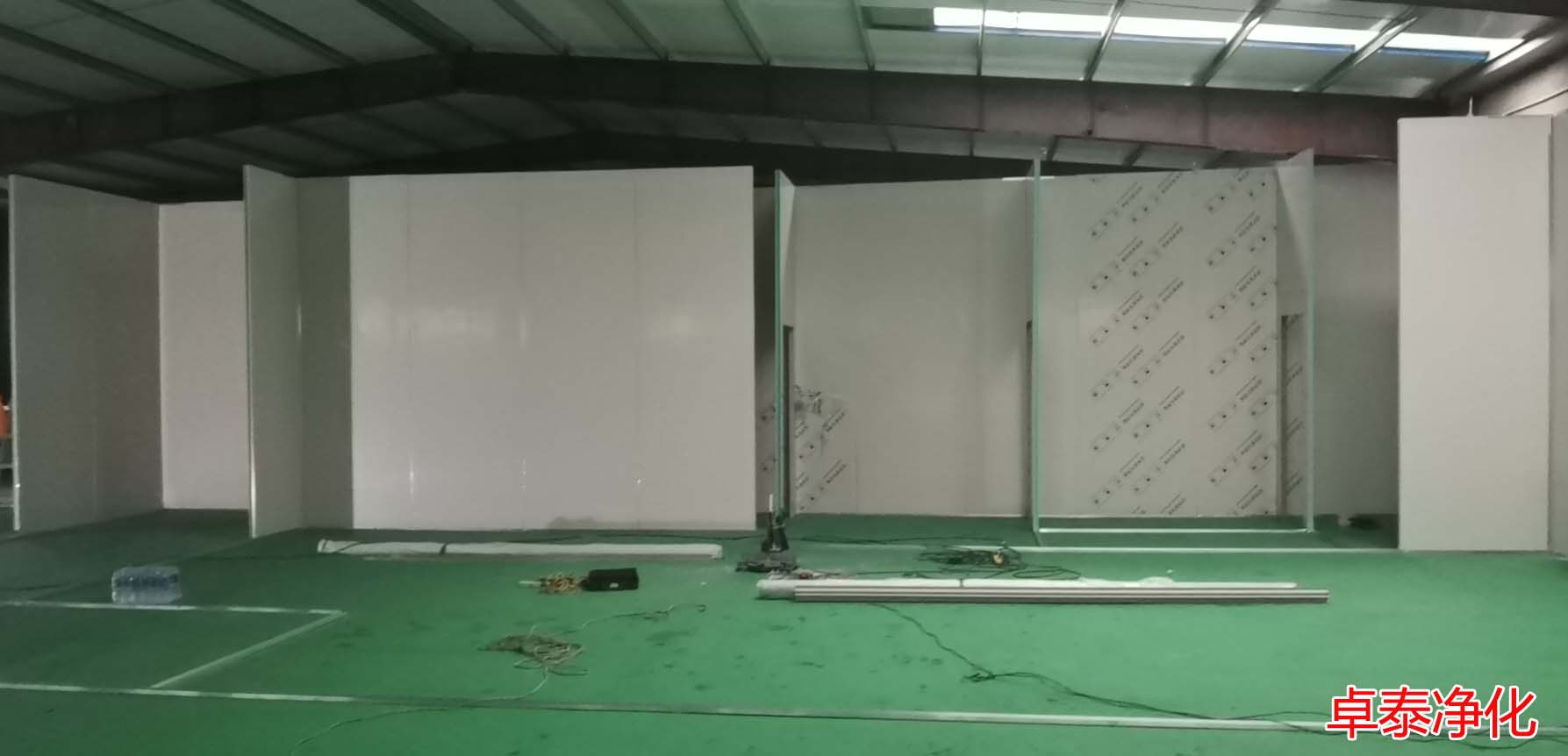 邢臺(tái)漢信食品凈化車間施工現(xiàn)場