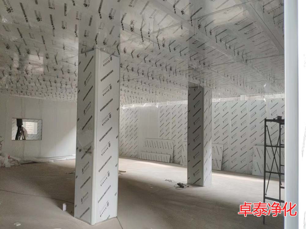 河北電子凈化車間施工現(xiàn)場（圖）卓泰凈化工程鑄品質